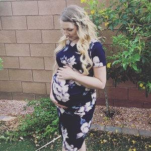 Floral maternity dress by PinkBlush